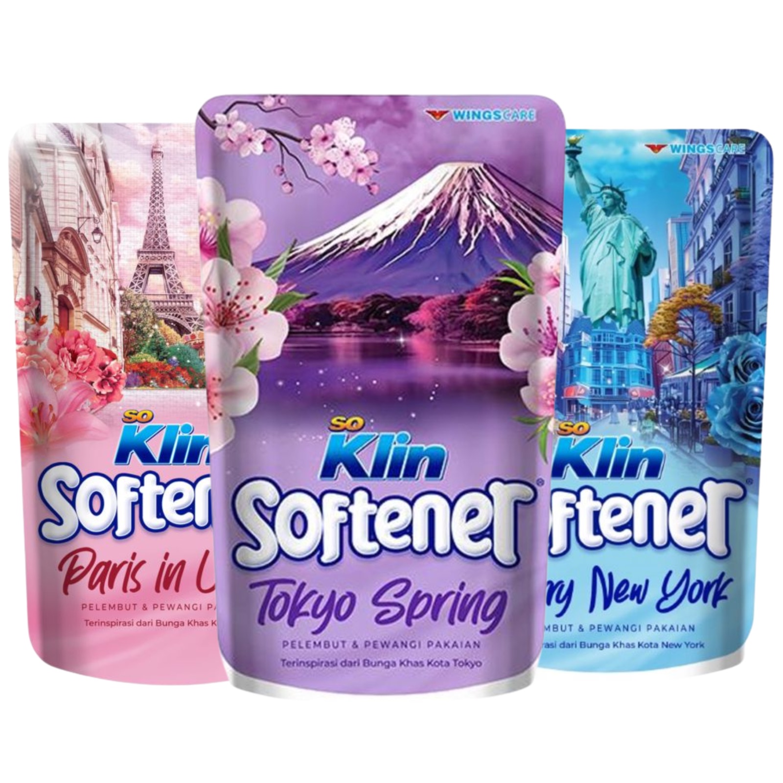 So klin Softner Case- Tokyo- Paris - New york
