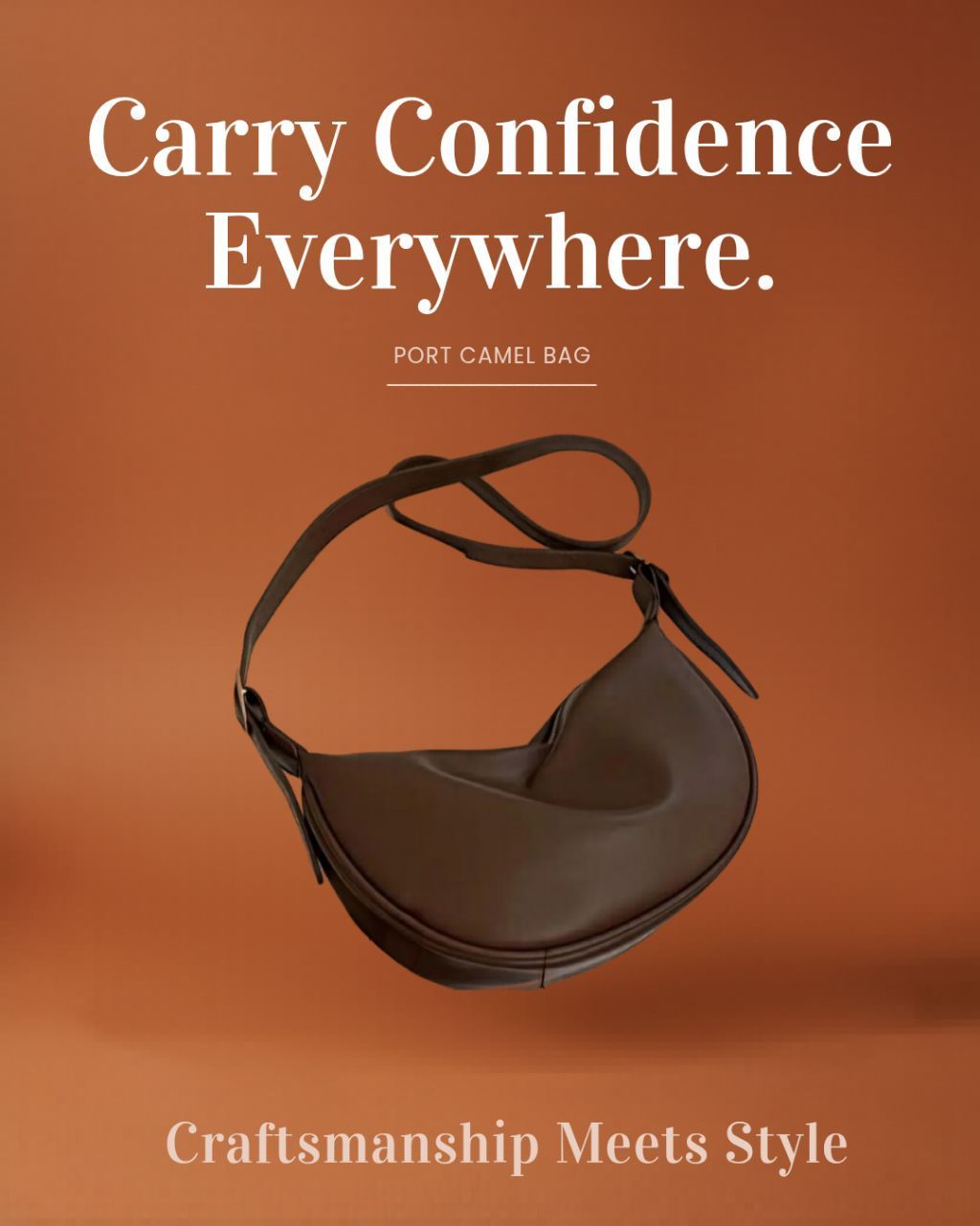 Port camel bag
