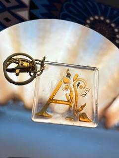 Initial A keychain
