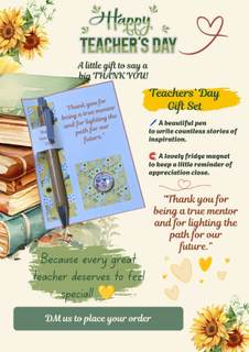 Teachers day 2 in 1 gift set