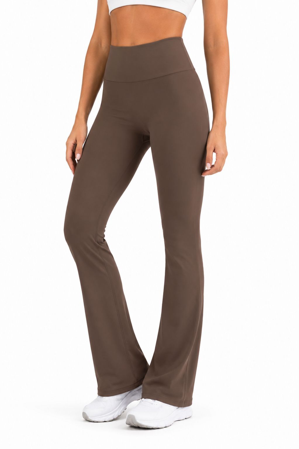 Irth Flow Wide Leg Pants - Brown