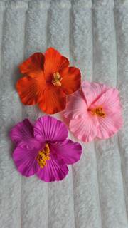 Hibiscus hair clips