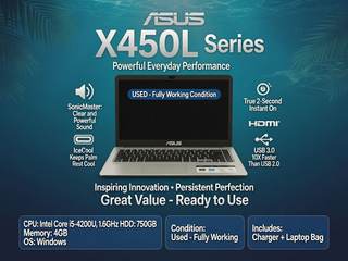 ASUS X450L Series Laptop - For Sale