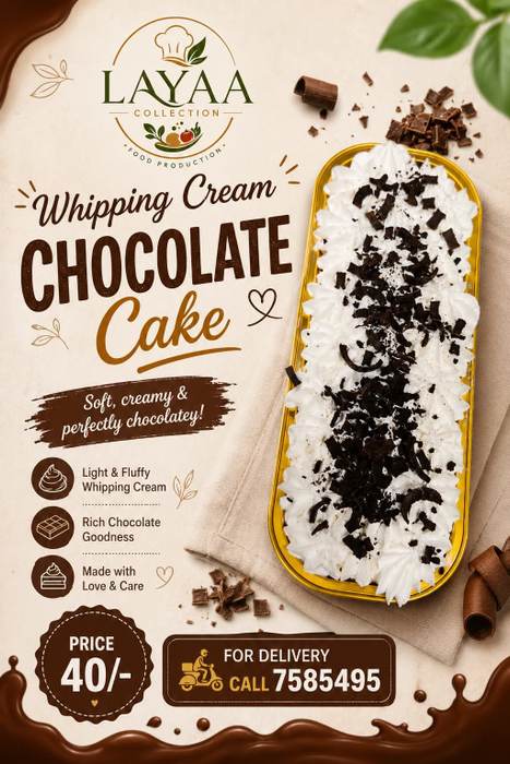 Whipping Cream CHOCOLATE Cake
