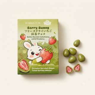 Berry bunny freeze dried strawberry mactha