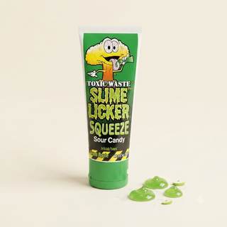 Slime licker squeeze green apple