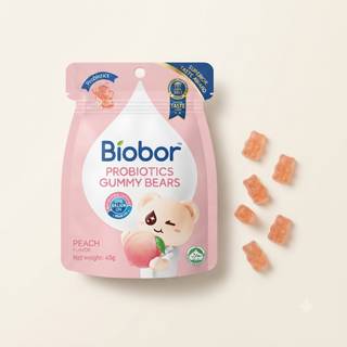 Biobor probiotic gummy bear peach