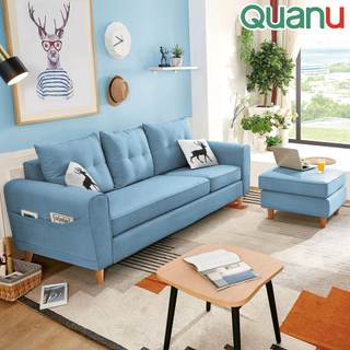 Sofa 3 SEATER FABRIC + OTTOMAN - 54324