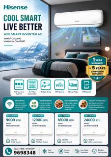 HISENSE WIFI SMART 9000BTU