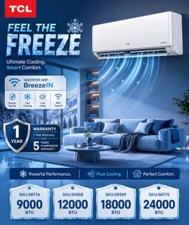 TCL 9000BTU AC (Inverter)