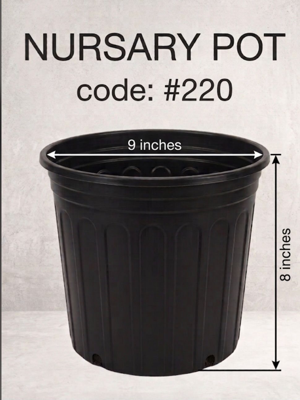Nursery pot (#220)